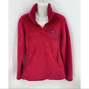 Patagonia retool snap T pull over In pink top M